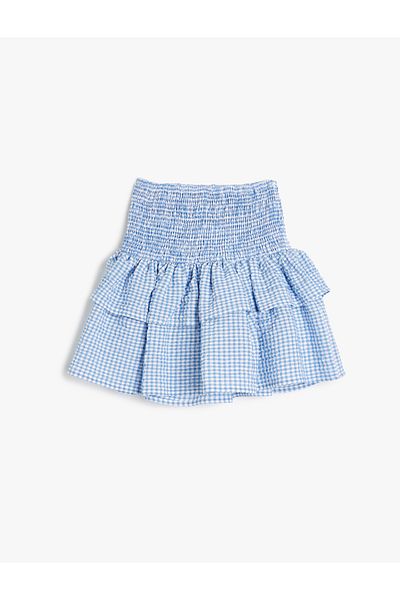 Koton New Season Skirt Layered Elastic Waist Gipe Detail