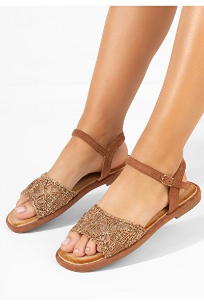 B T Shoes Sandale fara toc Welisa camel