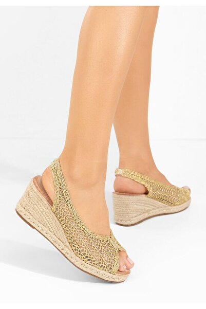 B T Shoes Sandale cu platforma Xiomara aurii