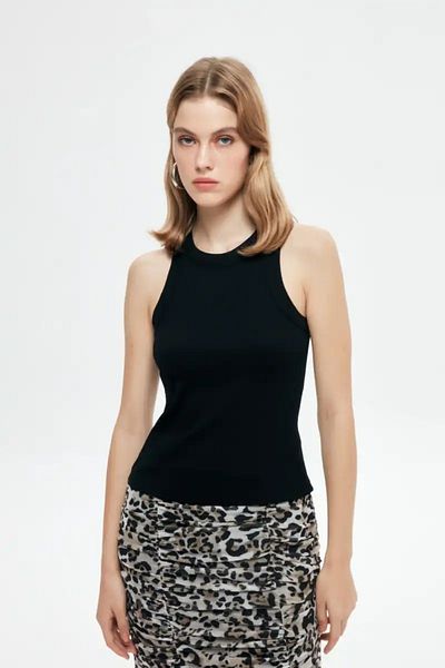 Quzu HALTER COLLAR TIE-DYE BASIC ΑΘΛΗΤΙΚΟ ΤΟΠ