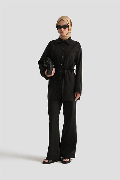 Armine Linen Set 25Yd9157 Black
