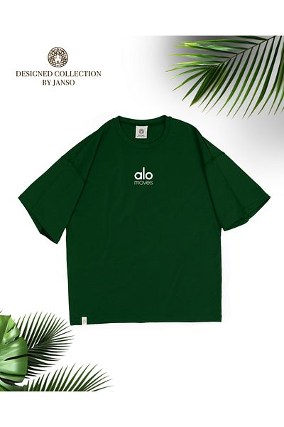 JANSO GROUP -Women's Lolo Printed Short Sleeve Tshirt Large Size Oversize Cotton