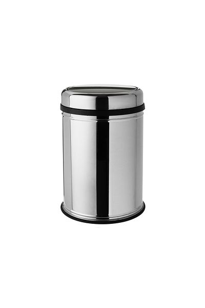 Dania Turkish-made stainless steel wastebasket, 16 liters