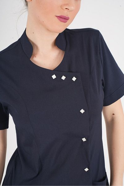 Nur Medikal Giyim Aylu Model Soft Lycra Bleumarin Doctor Asistentă Spital Scrubs Uniforme Echipa