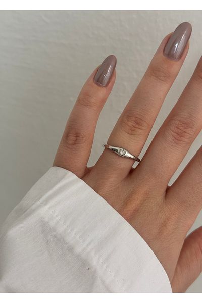 KİLİGİSTANBUL Thin Star Ring (Size Adjustable)