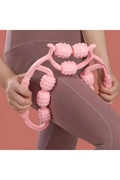 Lusso Cosmetics Kas Gevşetici Masaj Aleti 9 Tekerlekli Lenf Drenaj Rulosu