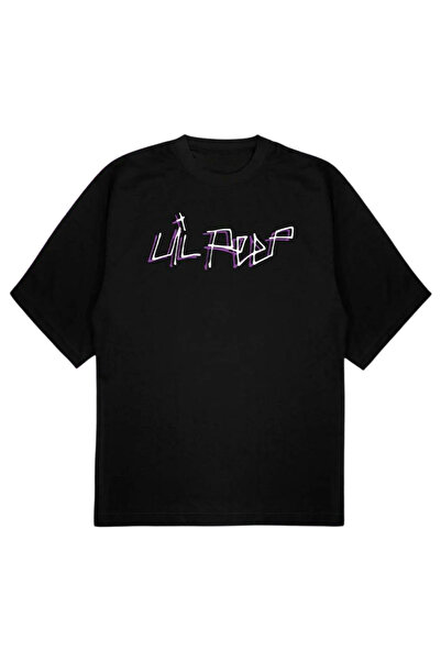 SVART WEAR Tricou LİL PEEP Tricou OVERSIZE NEGRU