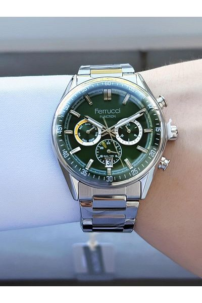 Ferrucci Men's Functions Active Metal Cord Wrist Watch