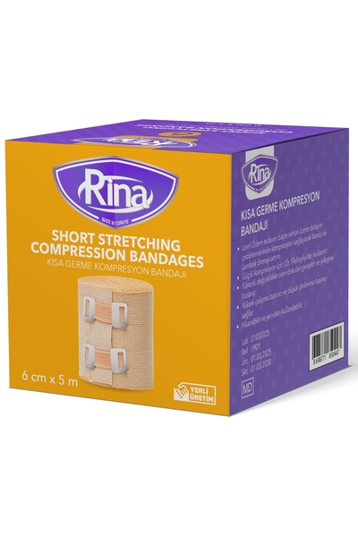 AboutThePerfect Kısa Germe Bandajı, Lenf Ödem ve Kompresyon İçin 6cm x 5m