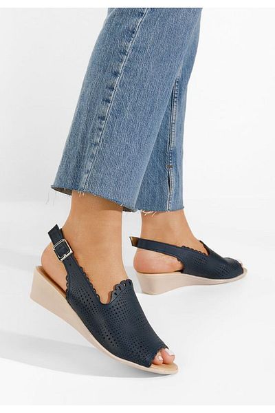 B T Shoes Sandale dama piele Claudia navy