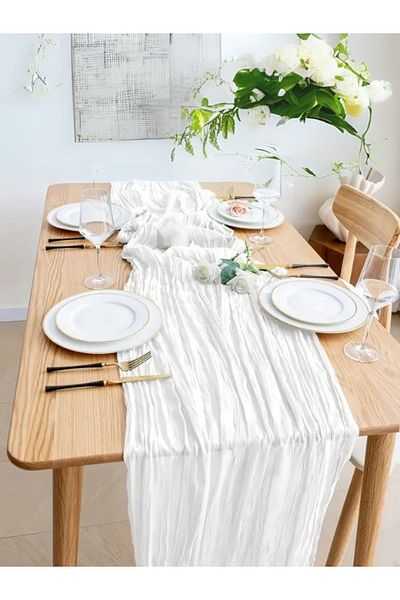 Kitchen Vogue Bohemian Decorative Runner Tablecloth |   Wedding, Party, Promise, Engagement, Special Day Decoration Table Decoration