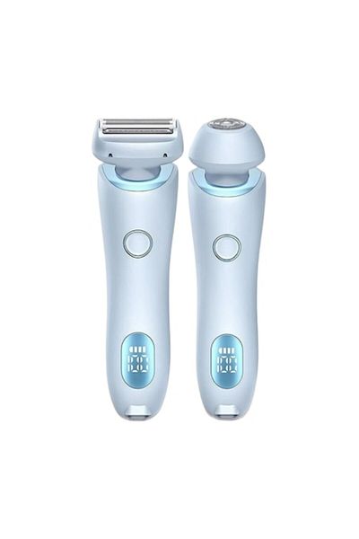 A ATAB Aparat de ras electric 2 în 1 cu 2 capete interschimbabile, IPX7, ecran LCD, design ergonomic, USB tip C,