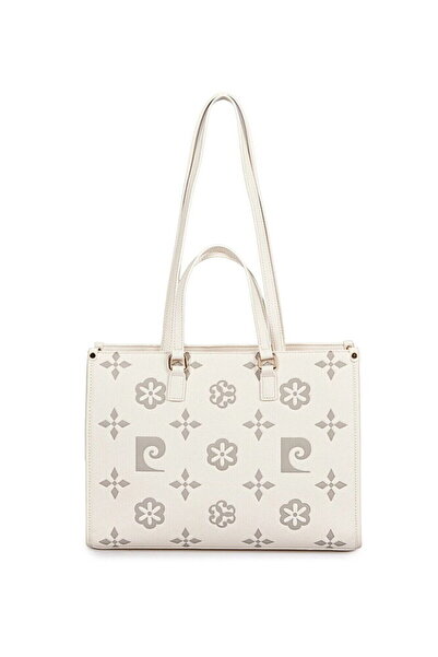 Pierre Cardin Geantă de umăr pentru femei Monogram White 05PC25Y10506-BMN