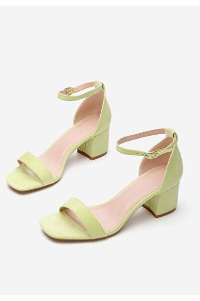 B T Shoes Sandale cu toc gros Lilea V3 lime