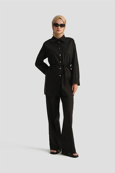 Armine Linen Set 25Yd9157 Black