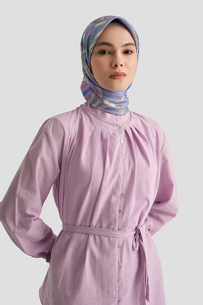 Armine Button Detailed Suit 25Y6012 Lilac