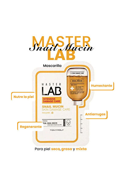TONYMOLY Tonymoly Master Lab Snail Mucin Mask , 2 pieces
