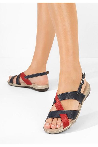 B T Shoes Sandale cu talpa groasa Rachella albastre