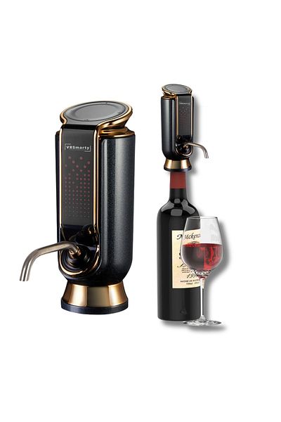 VRSmarty Wine and Other Beverage Dispenser, Automatic Decanting - Touch, Integrated Aerator, Vacuum Function, Usb