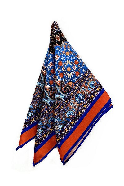 Kravatkolik Multicolored Motif Pattern Men's Pocket Handkerchief Sps608-88