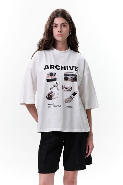Manuka ARCHIVUL TRIOU CU MÂNERĂ SCURTĂ IMPRIMAT