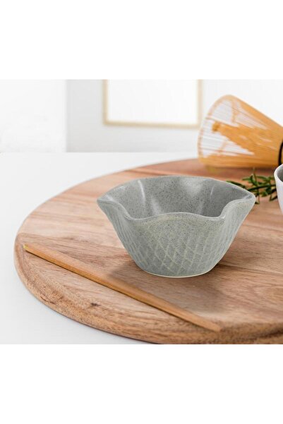 Keramika Roma 11 cm Çerezlik Artistik Mat Gri 647 A