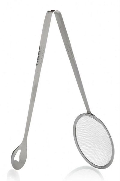 Tiesa Home Stainless Steel Oil Strainer Frying Boiling Tongs Colander
