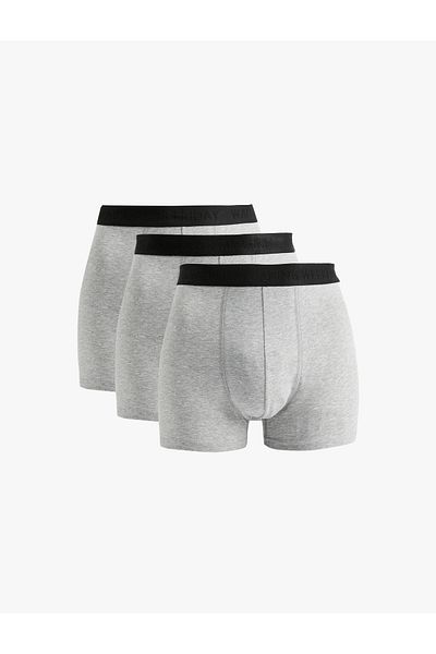 Koton Basic Cotton Boxer Σετ 3 τεμαχίων