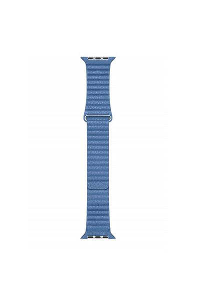 THD Curea leather loop piele albastru deschis cornflower pentru Apple Watch 42/44/45 mm, marime universa