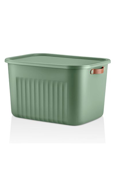 Frapan Home 3 Pieces 20 Lt Multi-Purpose Organizer Box with Lid Inside Cabinet Bathroom Kitchen Organizer