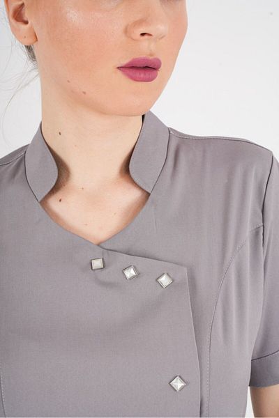 Nur Medikal Giyim Aylu Model Soft Lycra Gri Doctor Asistentă Spital Scrubs Uniforme Echipa