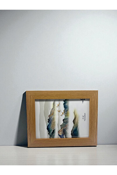 CİHO Ciho 15×20 cm Glass Wooden Decorative Contrast Photo / Memory Frame