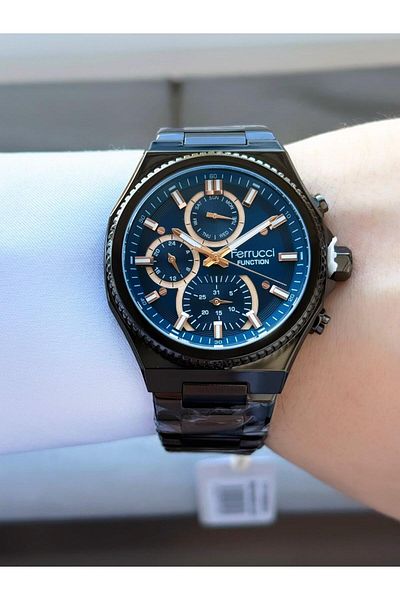 Ferrucci Men's Functions Active Metal Cord Wrist Watch