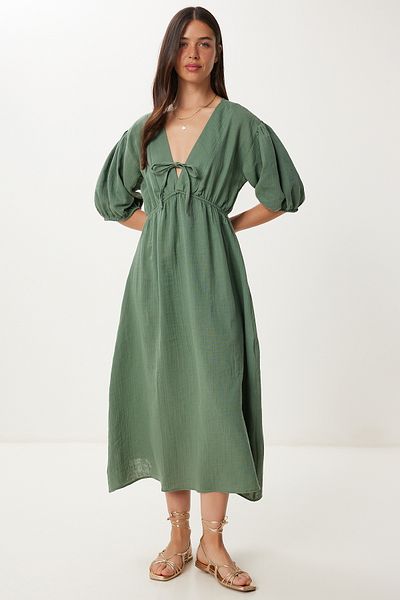Lovelyİstanbul Rochie Midi de vară din muselină