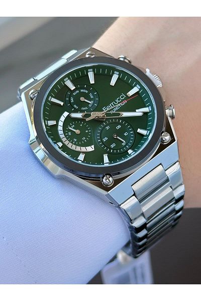 Ferrucci Men's Functions Active Metal Cord Wrist Watch
