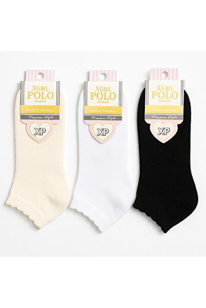 BB Чорапен букет Дамски комплект от 3 чифта безшевни чорапи, подходящи за пране – кремави, бели, черни