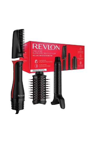 Revlon 820W One-Step Blow Dry Hair Multi-Styler Black and Red Length:40 cm