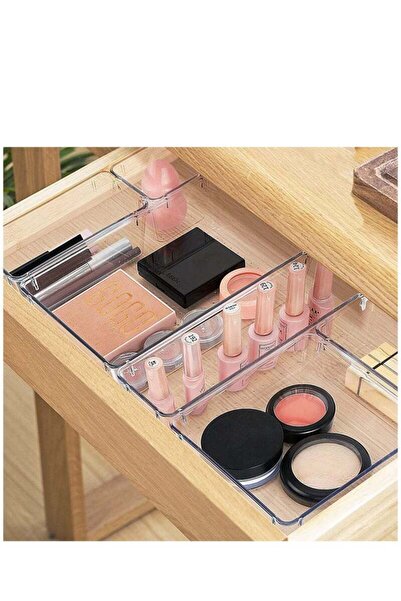 COOYA Organiser Tray Organiser Set Clear Drawer Organiser Set Drawer Cabinet ,16 PCS