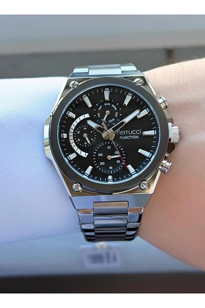 Ferrucci Men's Functions Active Metal Cord Wrist Watch