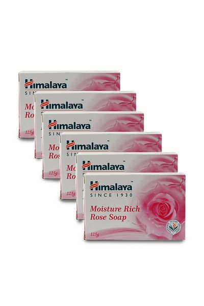 Himalaya Moisture Rose Soap Value Pack 6 x 125 g