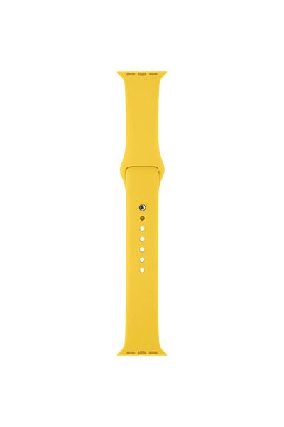 THD Brand Silicone Strap for Apple Watch 45 Mm Series 7 and Series 8, Size S/M, Color Yellow