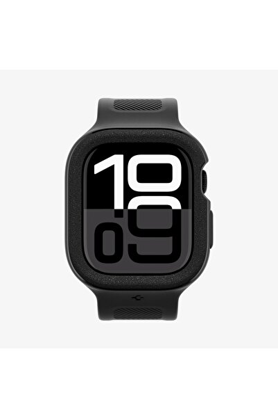 Spigen حافظة وحزام لساعة أبل مقاس 42 ملم سلسلة 10/11 فولت برو أسود غير لامع -...