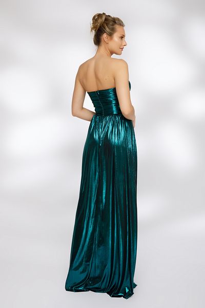 Atmosphere Fashion Rochie lungă din lycra turcoaz