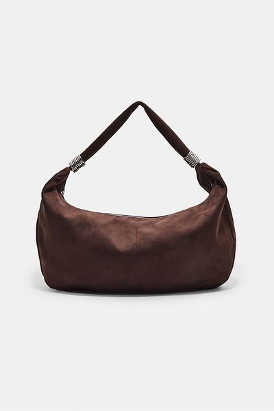 Stradivarius Faux suede bag with rings