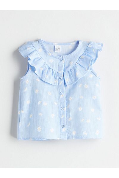 LC Waikiki Crew Neck Floral Blouse and Shorts 2-Piece Set