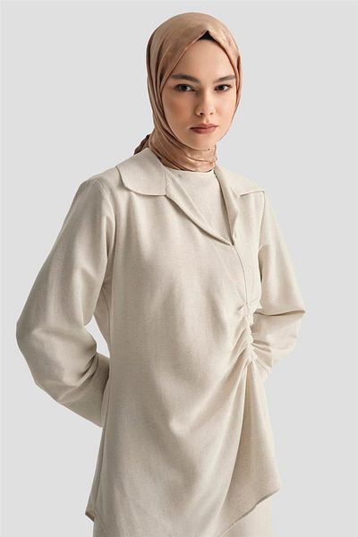 Armine Casual Suit with Pants Skirt 25Y6033 Stone