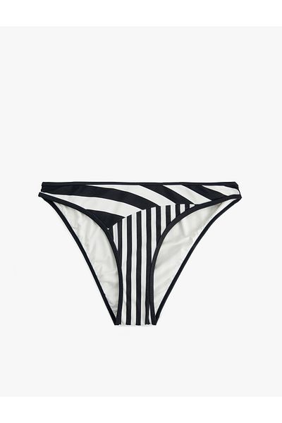 Koton Matte Striped Bikini Bottom
