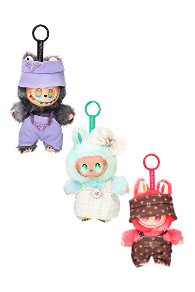 LABUBU Kıyafetli Labubu Big Intro Enerji Figür , Anahtarlık, Peluş Oyuncak