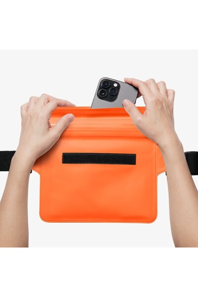 Spigen Aqua Shield Waterproof Ipx8 Waterproof Waist Bag (2 Pieces) A620 Sunset Orange - Amp06021