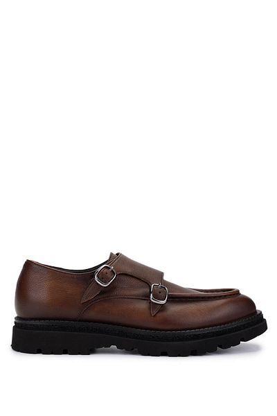 Franceschettı Franceschetti Men's Genuine Leather Brown Casual Shoes